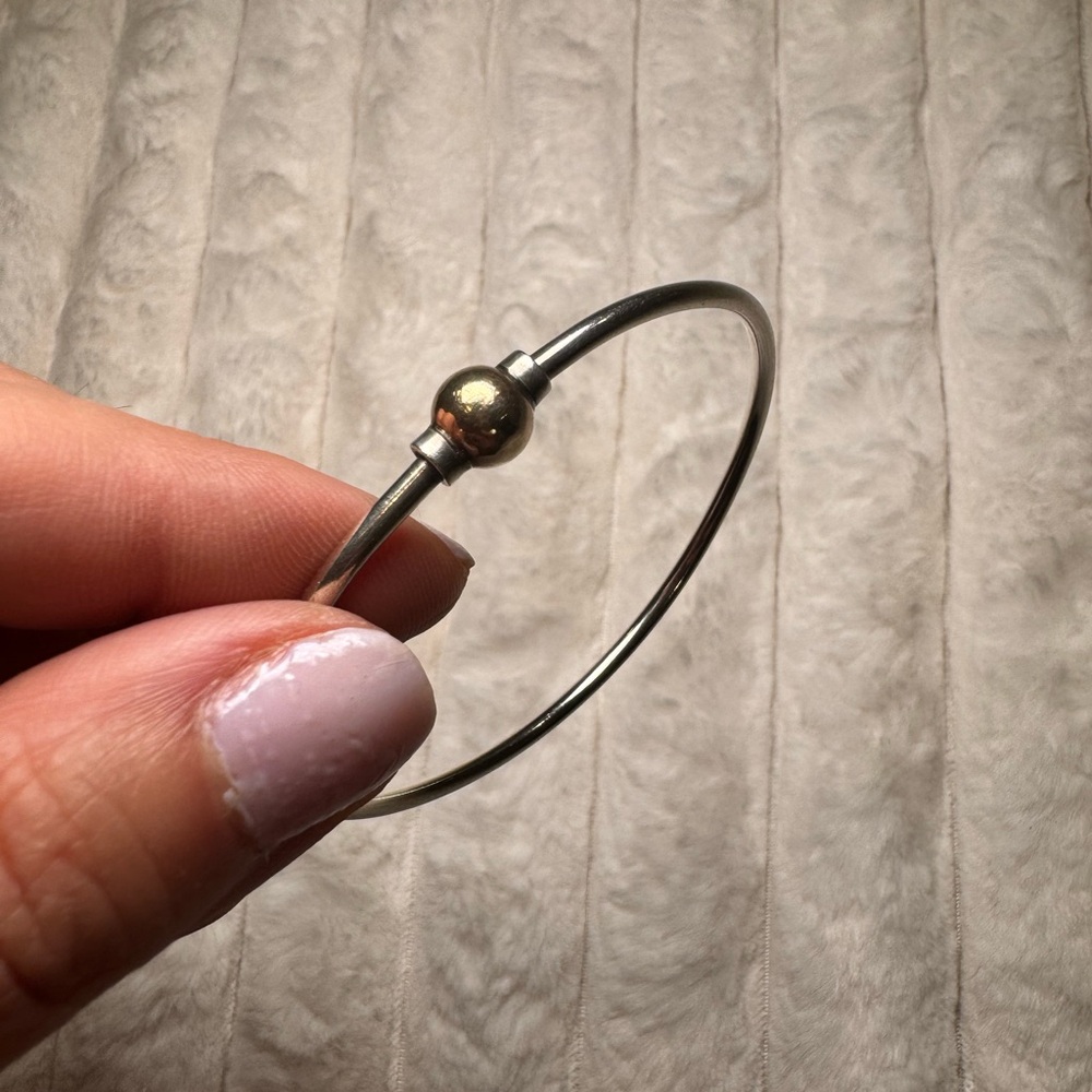 Cape Cod Silver and Gold Bead Bracelet size 6.5 - Picture 3 of 8